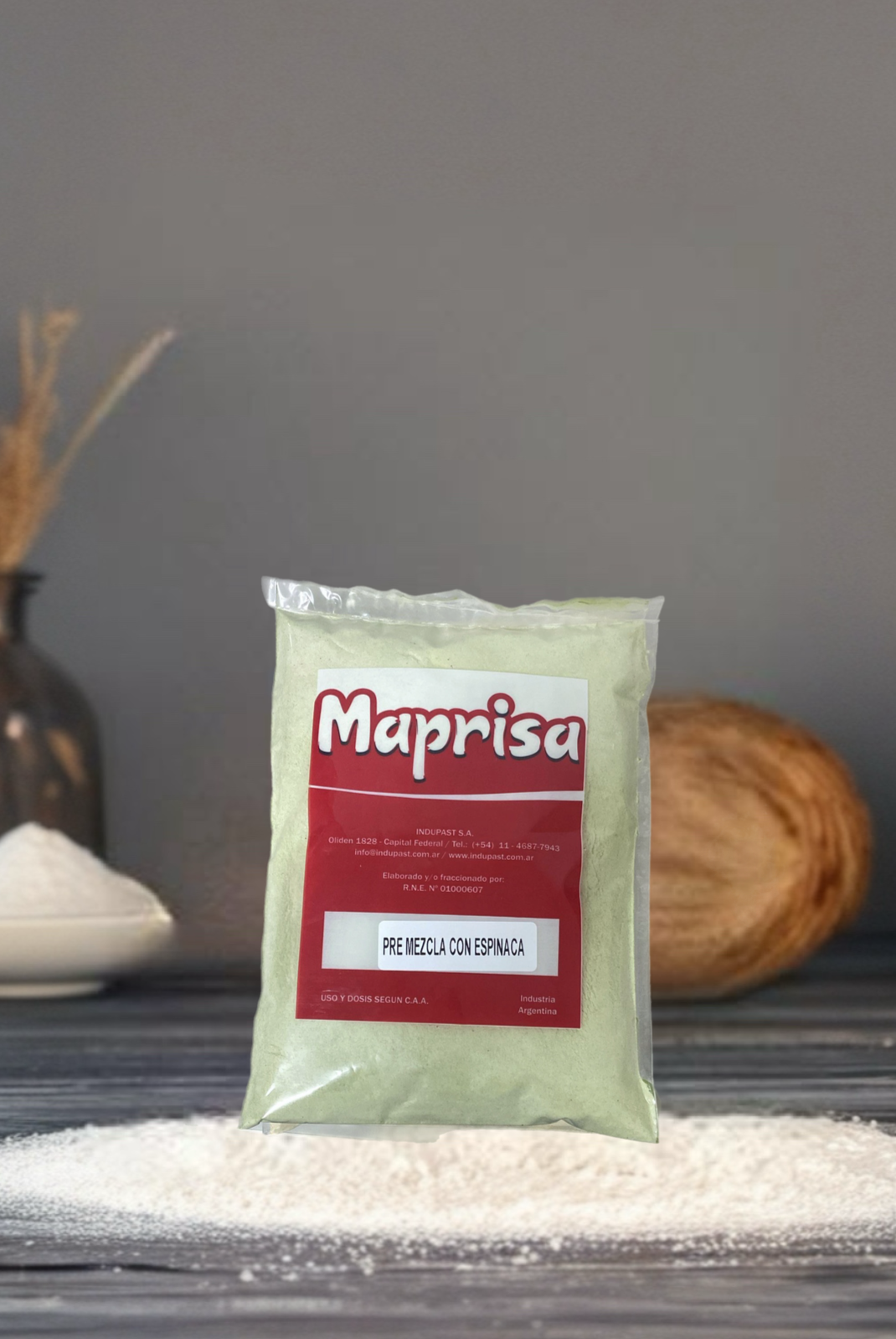 Premezcla con espinaca